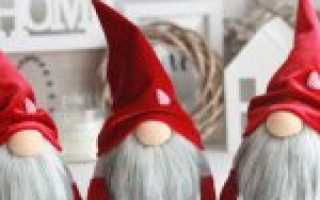 Гномы к новому году украшения своими руками для интерьера + выкройки