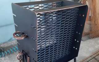 Самодельные вертикальный мангал — из просчеки и из металла