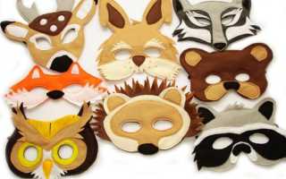 Как сделать маску лисы из картона своими руками поэтапно