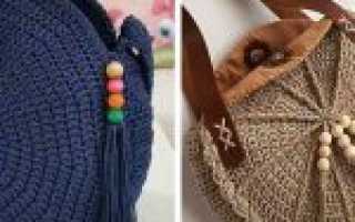 Круглые сумки крючком: схемы и описание простых и красивых сумочек