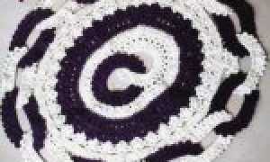 15 вариантов вязанных ковриков в ванную комнату крючком со схемами и описанием