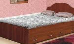 Простая, практичная и красивая мебель для спальни — кровать из ЛДСП своими руками
